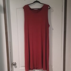 Ava & Viv Plus Size Burgundy Sleeveless Maxi Swing Dress Size 3X